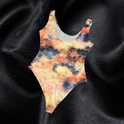 Galaxy Tie Dye Body Suit Shein Size Medium Depop