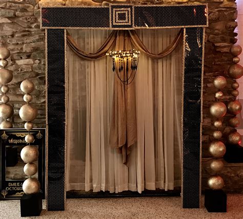 Photo backdrop The Great Gatsby. | Photo backdrop, Event decor, Home ...