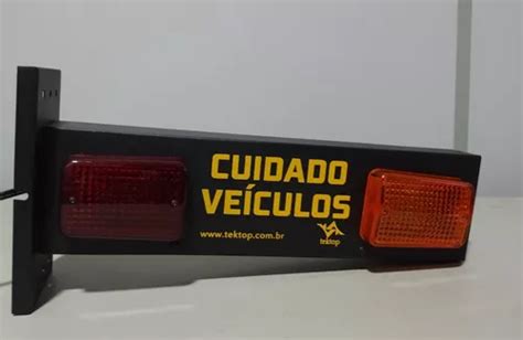 Sinalizador Cuidado Veiculo Sinaleira Luminoso Led Garagem Frete grátis