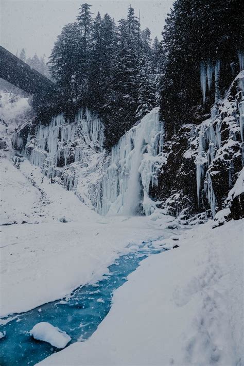 Winter Wonderland at Franklin Falls. WA,USA : r/hiking