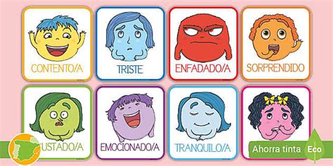 Tarjetas De Vocabulario Los Monstruos Y Sus Emociones