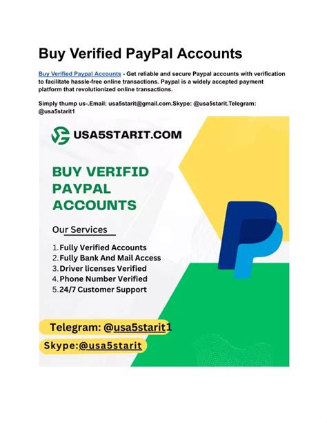 Ppt Buy Verified Paypal Accounts Powerpoint Presentation Free