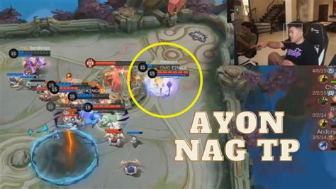 Zapnu Reaction Omg Vs Tnc Game Nag Tp Pa Si Innocent Youtube