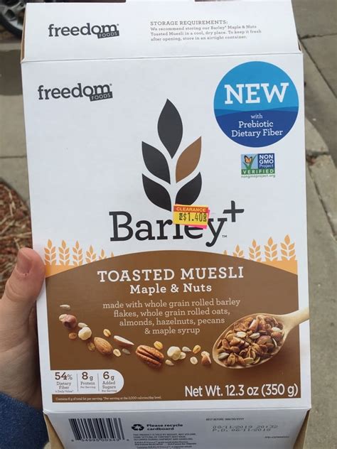 Freedom Foods Barley Maple Nuts Toasted Muesli Reviews Abillion