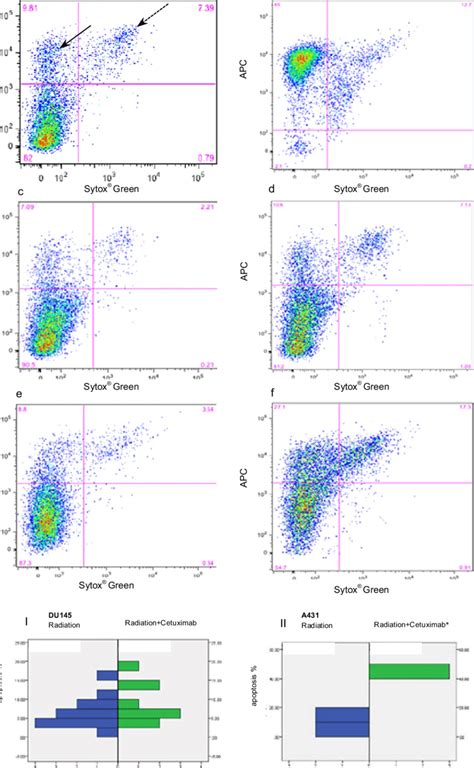 DU145 A431 Apoptosis FACS Assay APC Annexin V Sytox Green Staining