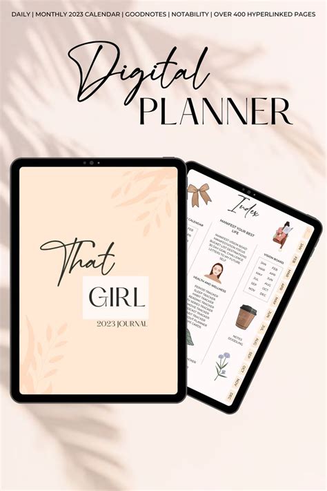 That Girl Aesthetic Planner Digital Journal Digital Etsy UK In 2023