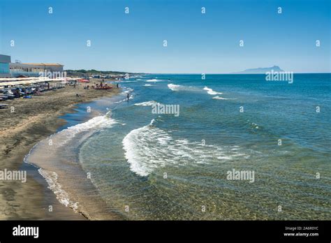 Capo Portiere The Beach Of Latina Lazio Italy At Summer Stock Photo Alamy