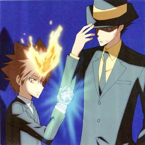 Tsuna With Adult Reborn By Jasonartnaruto On Deviantart