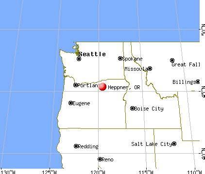 Heppner, Oregon map | Oregon map, Oregon, Heppner