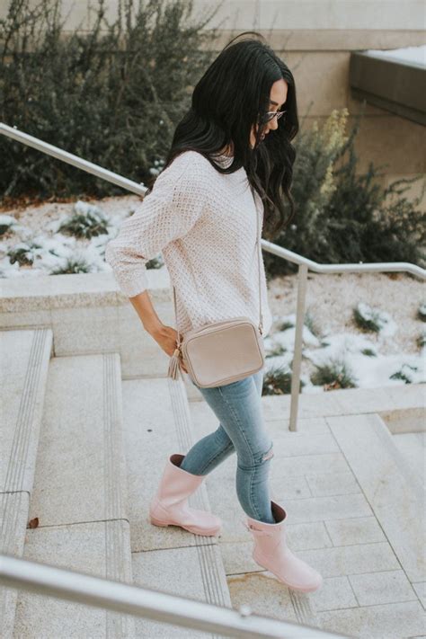 Blush Sweater Hunter Boots Brittany Maddux Gummist Vlar