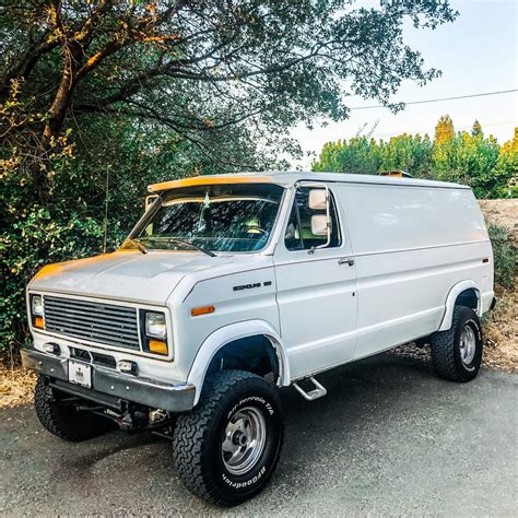 Lifted 1990 Ford E150 Van Classic Look With A Modern Twist