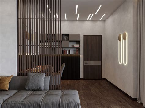 Luxurious Interior With Wood Slat Walls