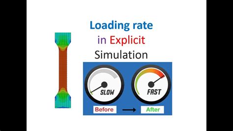 Loading Rate In Abaqus Explicit Simulation For Faster Simulation Run