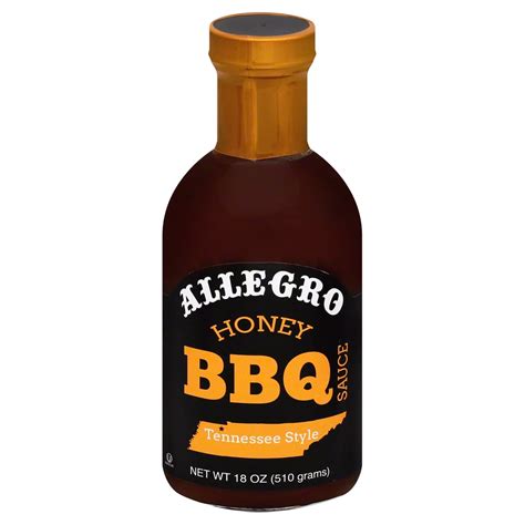 Allegro Honey Bbq Sauce Shop Barbecue Sauces At H E B