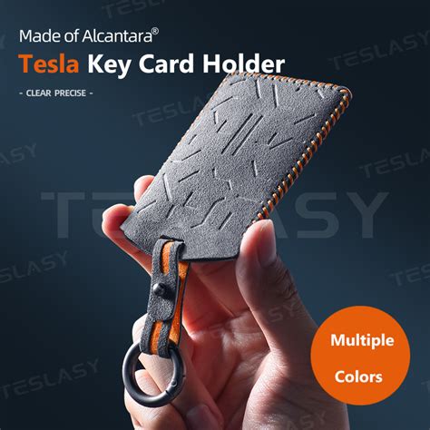 Tesla Alcantara Key Card Holder Premium Protection And Style For Model 3 Y