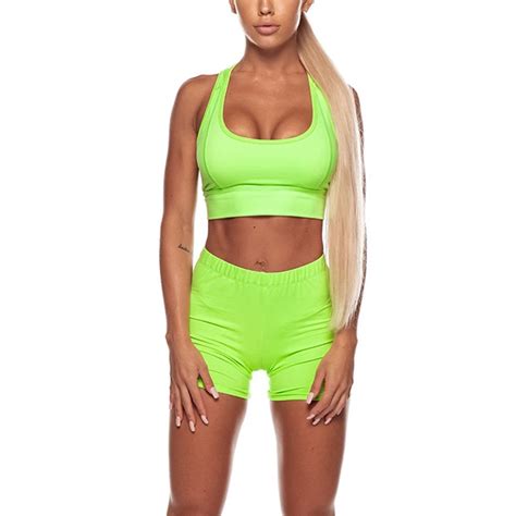 Nouveau survêtement d été femmes deux pièces ensemble Fitness costume