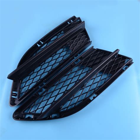 2Pc L R Front Bumper Lower Fog Light Grille Mesh Grill Fit For BMW E90