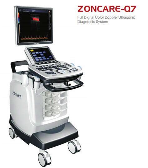 Trolley Ob Gyn Color Doppler Ultrasound Scanner Zoncare Q7 China All