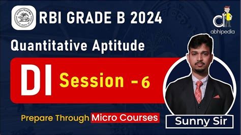 Rbi Grade B Exam 2024 Quantitative Aptitude Data Interpretation Par