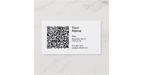 QR Code Business Card | Zazzle