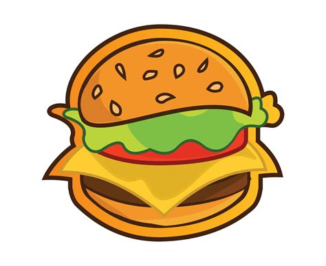 burger logo for fast food business 7890977 Vector Art at Vecteezy