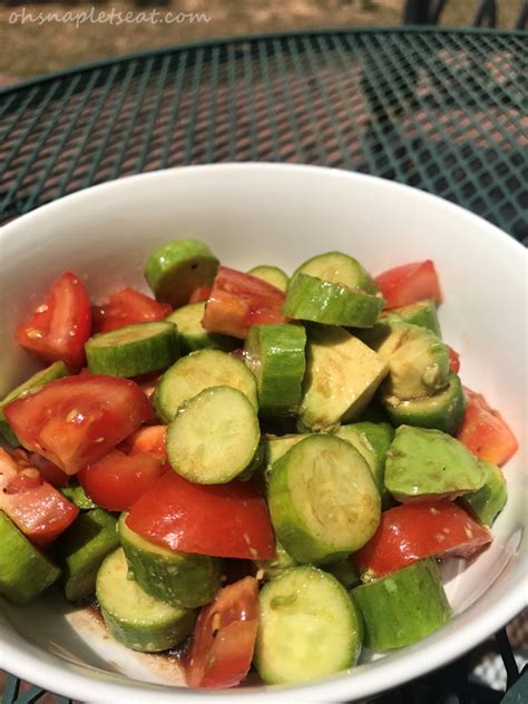 Cucumber Tomato Avocado Salad With Balsamic Vinegar