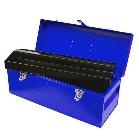 CAJA PORTAHERRAMIENTAS METALICA AZUL 20 X 7 X 7 URREA D5A