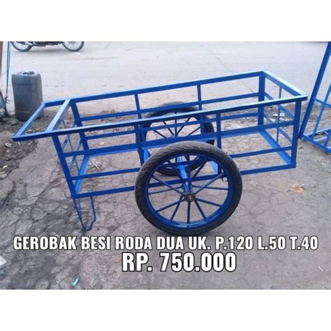 Jual Roda Gerobak Rangka Besi Cm Roda Dua Roda Tiga Shopee