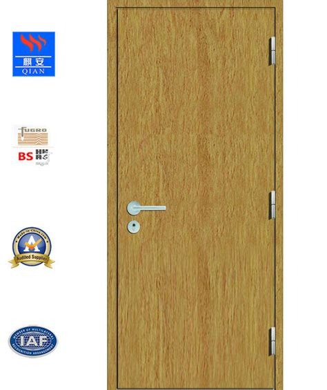 Flush Fireproof Wood Door Fire Rated Wooden Door In Factory Price