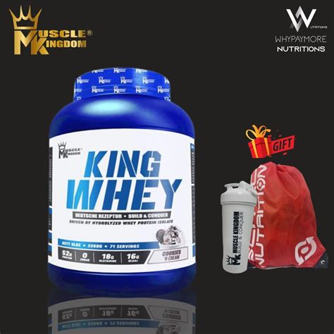 MUSCLE KINGDOM KING WHEY 5LBS 2 2KG FREE 2 GIFT Health Nutrition