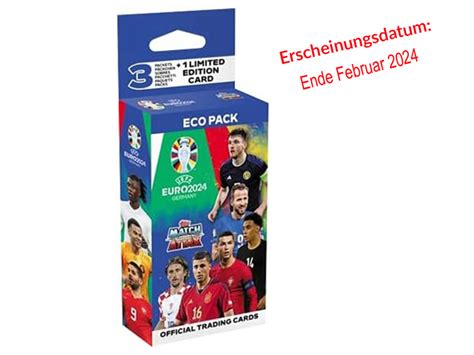 Topps Uefa Euro 2024 Match Attax Blister Trading Cards Einzeln