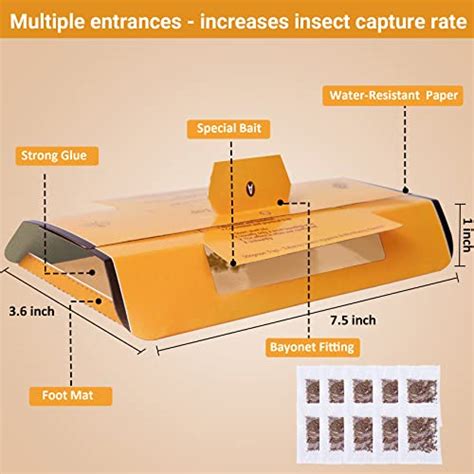 Pack Roach Trap Cockroach Killer Indoor Home Roach Killer Indoor