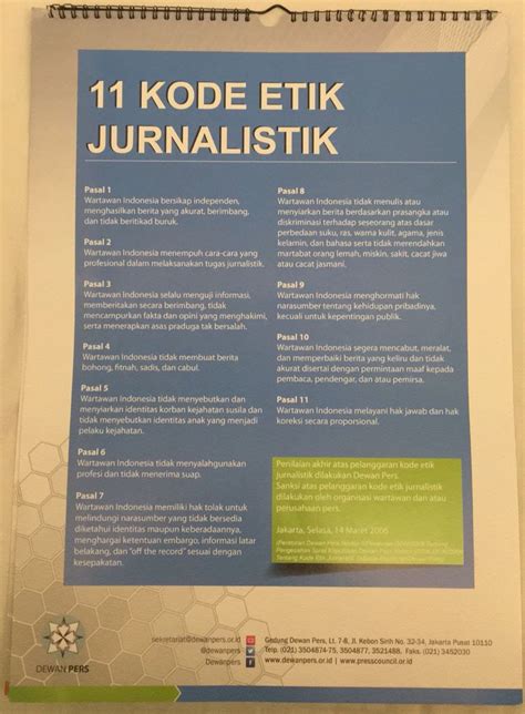 Kode Etik Jurnalistik Newstempo