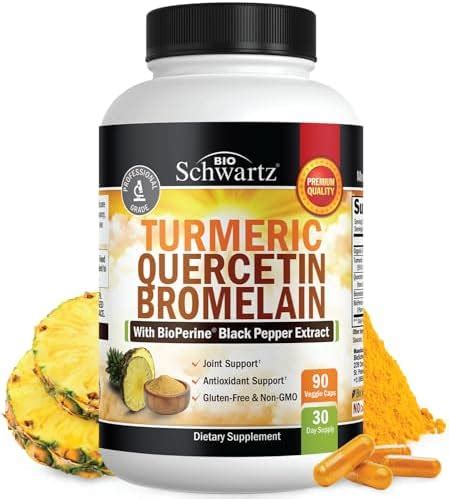 Amazon Turmeric Quercetin With Bromelain Supplement Natural