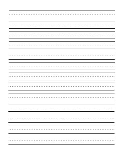 Grade 2 Lined Paper