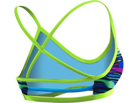 TYR Fresno Schwimmbikini Tritnity Top Mini Bikini Bottom 38 Blue Multi