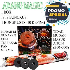 Jual Ready Arang Magic Box Bungkus Praktis Briket Bakaran Bukhur