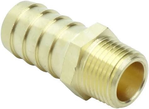 HongBoW Hardware 3 Pcs Brass Hose Fitting Connector Hose Barbed Adapter