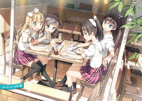 Blush Drink Azusa Azuki Short Hair Blonde Hentai Ouji To Warawanai