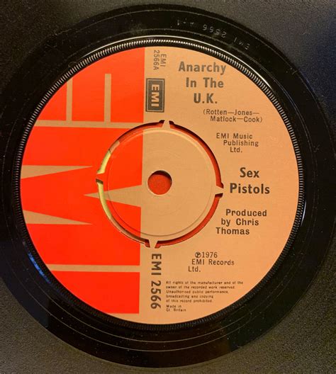 PUNK Sex Pistols Anarchy In The UK Press Book Single Pleasures Of Past Times