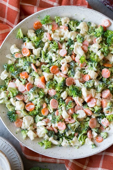 Broccoli Carrot And Cauliflower Coleslaw Salad Delicious Recipes