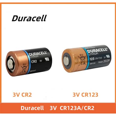 Duracell 3V CR123A/CR2 lithium battery 123A CR17345 DL123A 16340 dry ...