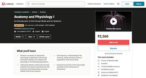 Top Anatomy And Physiology Online Courses Accredited Picks Tangolearn