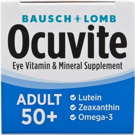 3 Pack Ocuvite Eye Vitamin And Mineral Supplement Contains Zinc