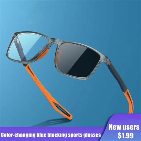 Ultralight Tr90 Photochromic Myopia Eyeglasses For Men Photochromic Glasses Cycling Outdoor