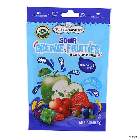 Torie And Howard Chewy Fruities Organic Candy Chews Sour Assorted 4