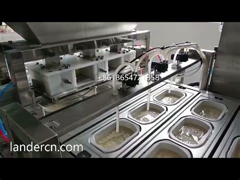 Ready To Eat Meal Packaging Machine Rice Tray Sealing Machine Vacuum