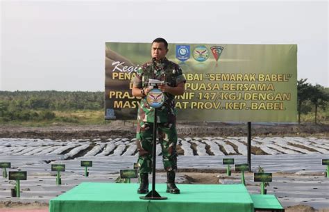 Perkuat Ketahanan Pangan Danrem Gaya Bersama Forkopimda Tanam