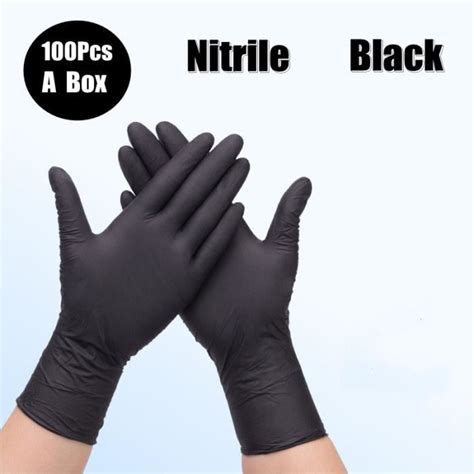 Gant M Nage Vaisselle Gants En Latex De Poulet Noir Pour Le Travail La