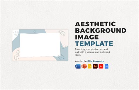 Aesthetic Background Word Template In Word Illustrator Photoshop Ppt